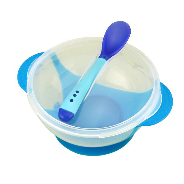 Suction Bowl Set With Spoon