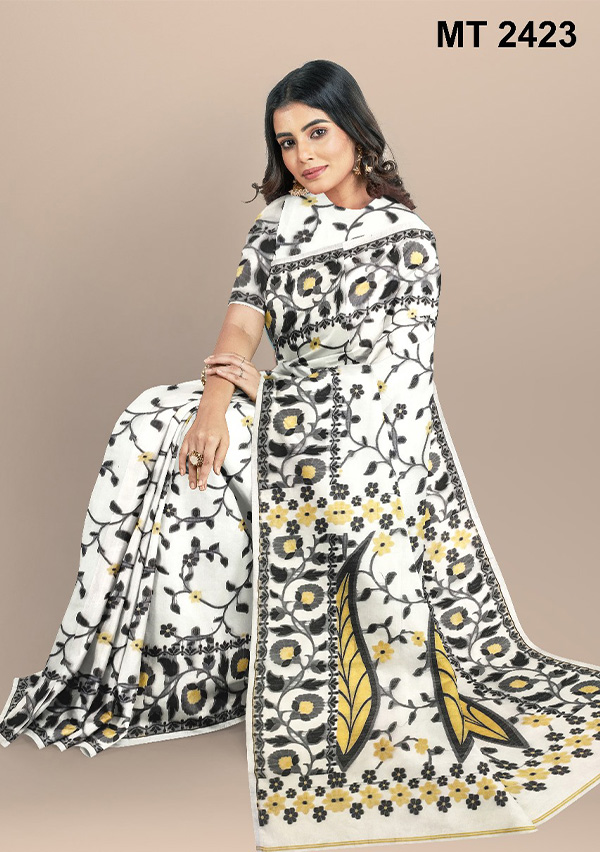 Premium Quality Hs Tant Jamdani Saree