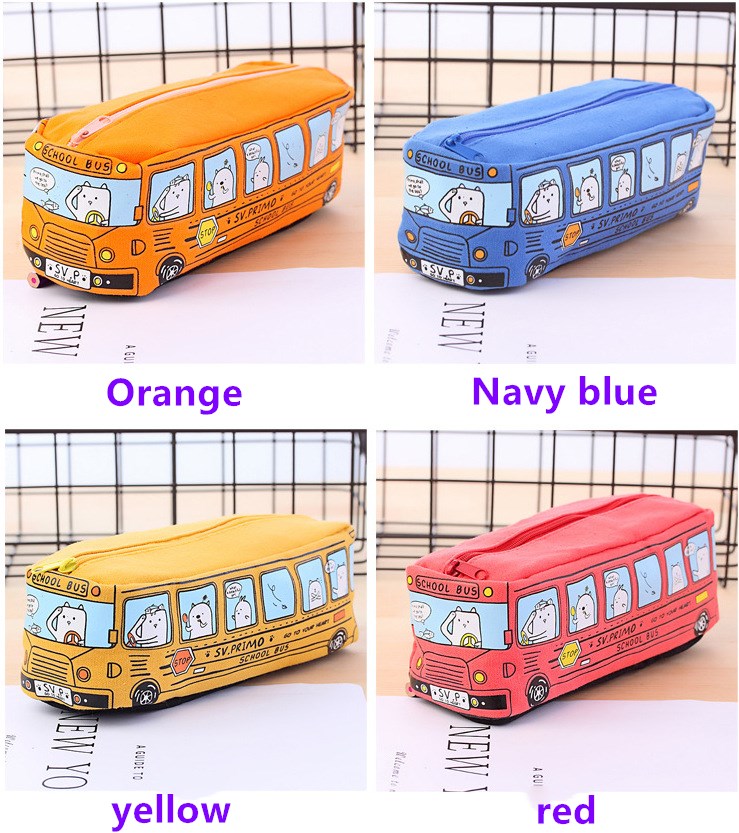 Large capacity Bus Pencil Case