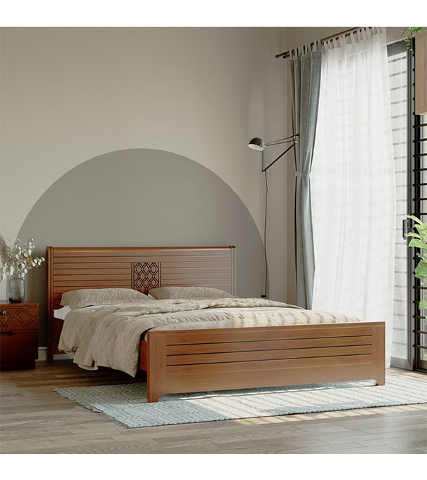 Regal Sidon Wooden King Bed BDH-359-3-1-20