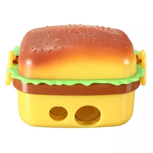 Hamburger Pencil Sharpener with two Eraser set