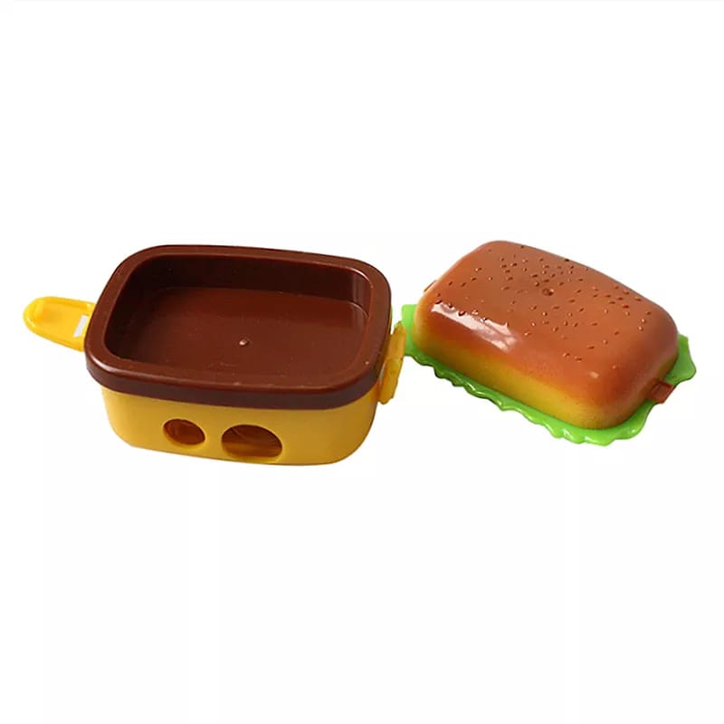 Hamburger Pencil Sharpener with two Eraser set