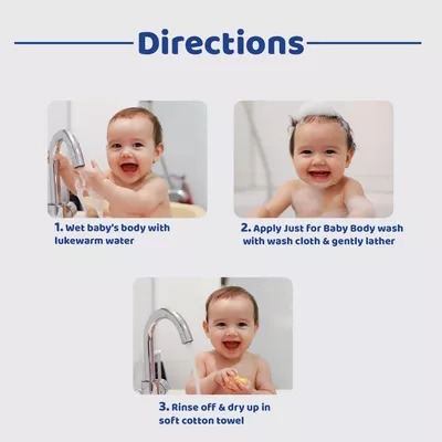 Parachute Just For Baby Milky Glow Baby Wash