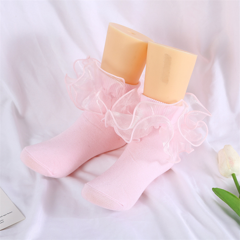 Floral Solid color Socks