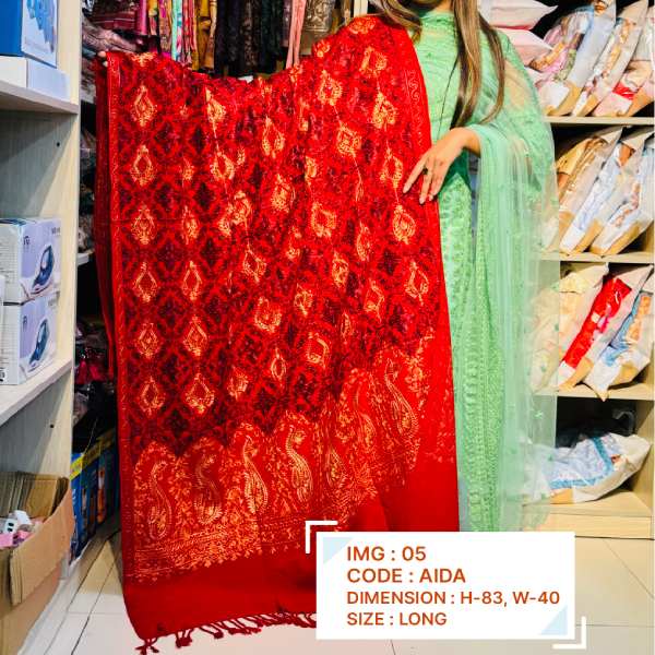 Kashmiri Pashmina (Aida) Organic cotton shawl