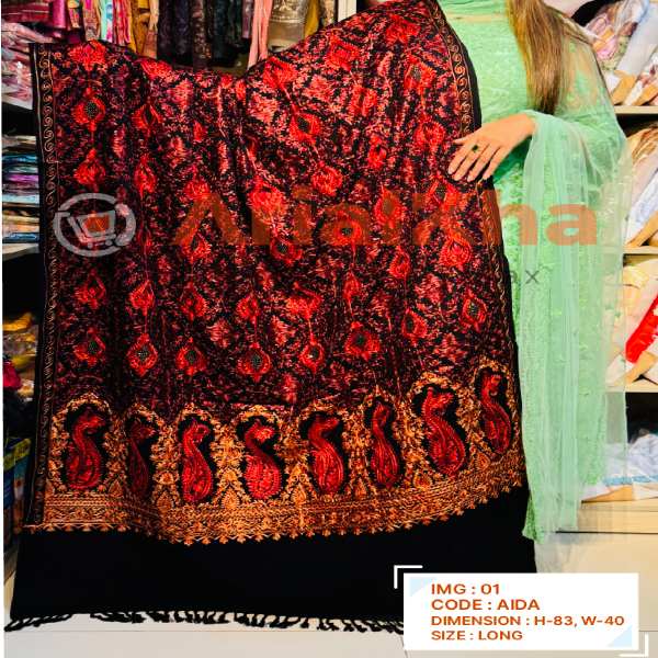 Kashmiri Pashmina (Aida) Organic cotton shawl