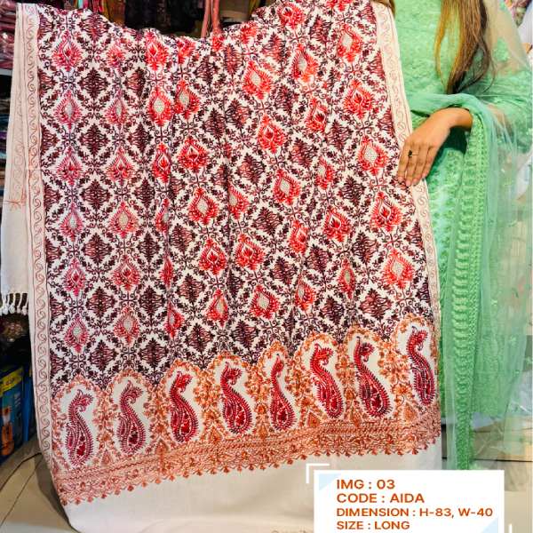 Kashmiri Pashmina (Aida) Organic cotton shawl