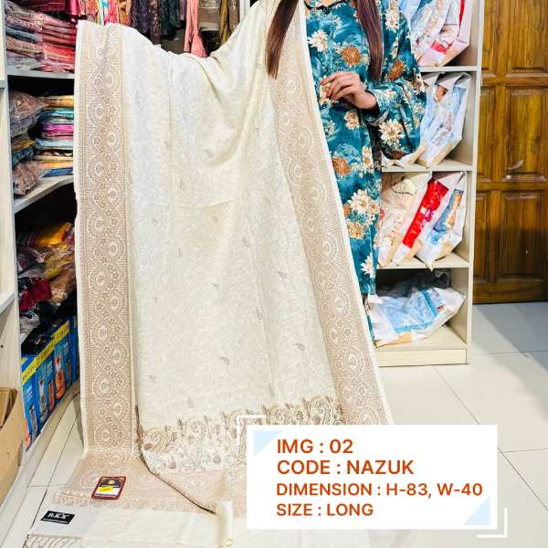Kashmiri Pashmina (Nazuk) Organic cotton shawl