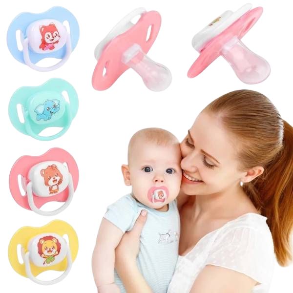 Cartoon Shape Pacifier With Clip