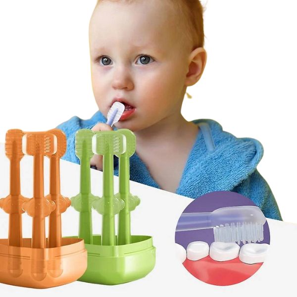 Baby Toothbrush Tongue Cleaner 3Pcs set