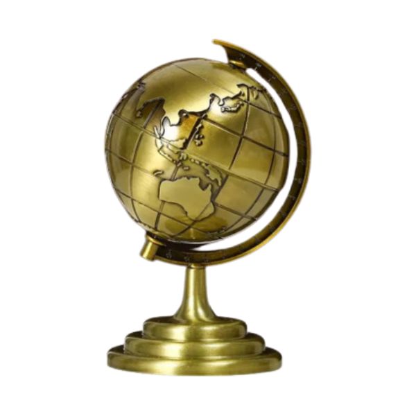 Metal World Map Globe