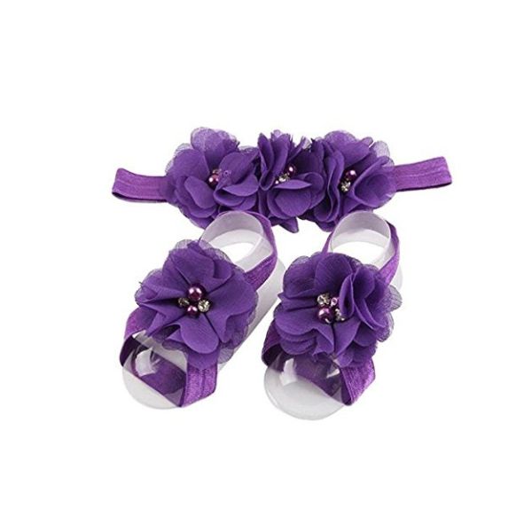 Barefoot Rhinestone set with Headband