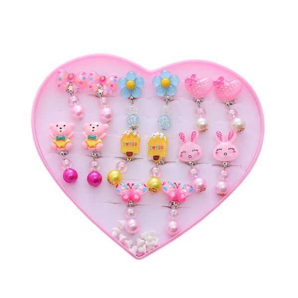 Clip Ear Ring Set with Box