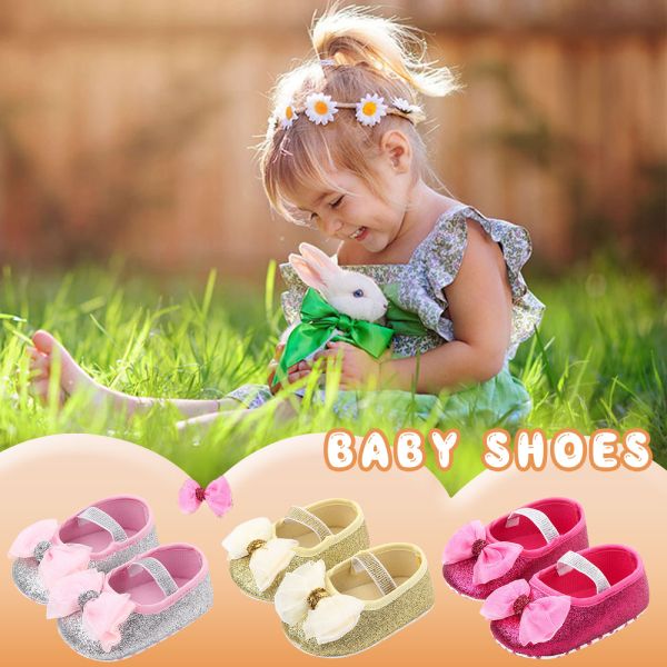 Glittery Bow Knot Party Shoe