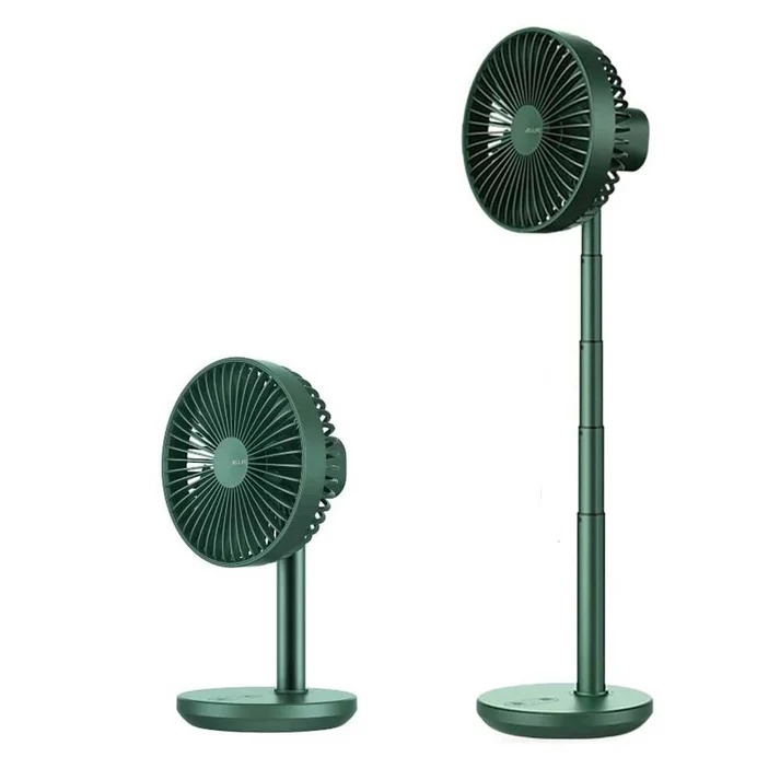 JISULIFE FA13P Oscillating Extendable Desk Fan Green DWN1021