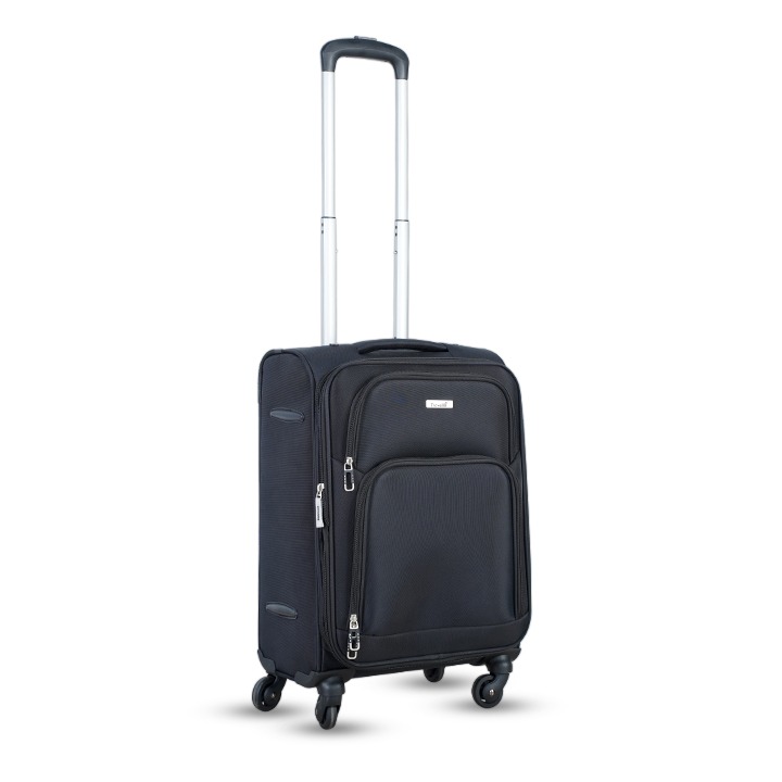 Travello Canopus (24") Made with Strong MS trolley handle Security lock Ultra Lightweight Black