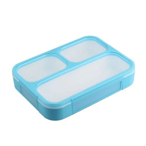 3 Part Airtight Tiffin Box Lunch Box with Spoon