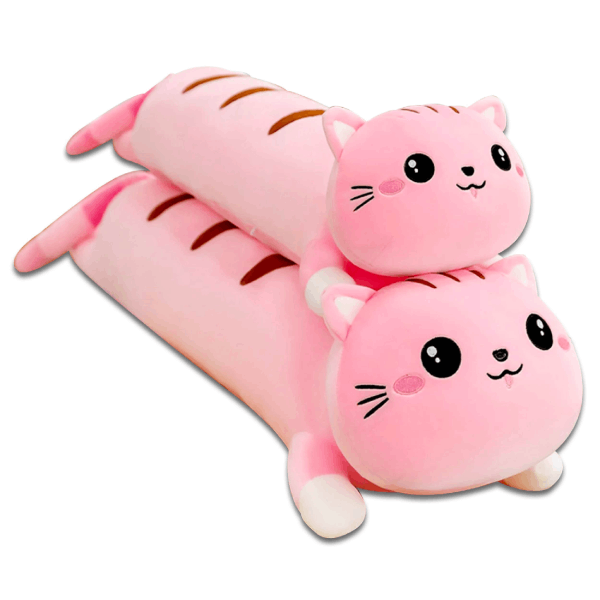 Cat Shaped Cuddle Plush Pillow for Kids Baby Comforting Gift