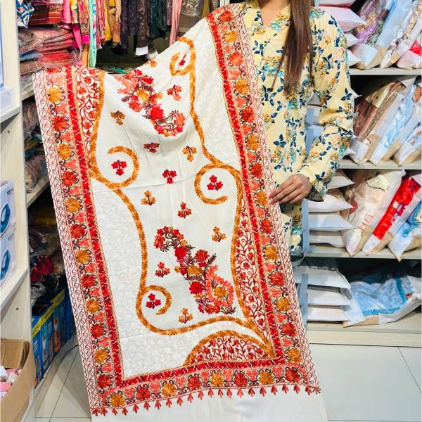Kashmiri Pashmina (Charu) Organic cotton shawl
