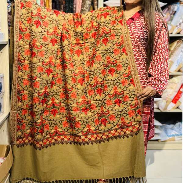 Kashmiri Pashmina (Nimrit) Organic cotton shawl
