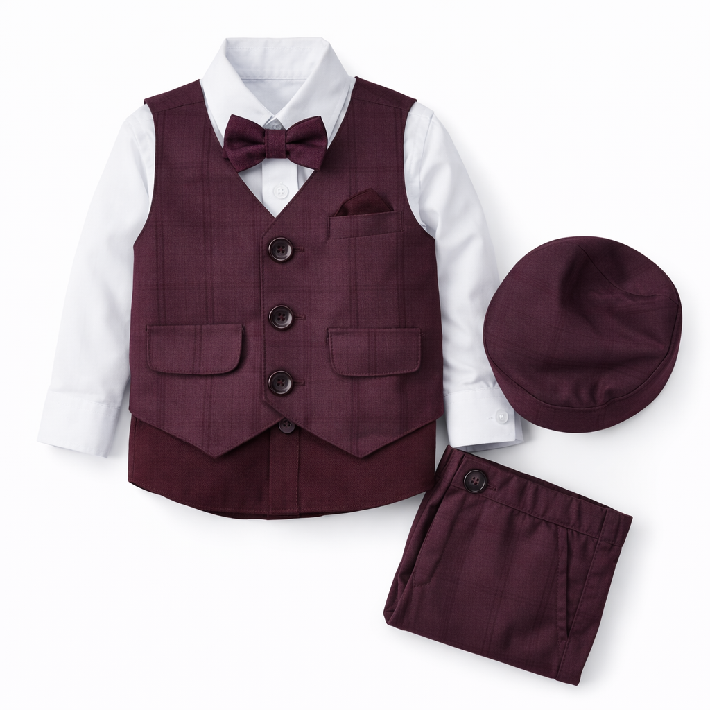 Formal Suit(4 pcs) Set For Kids(M&W)-